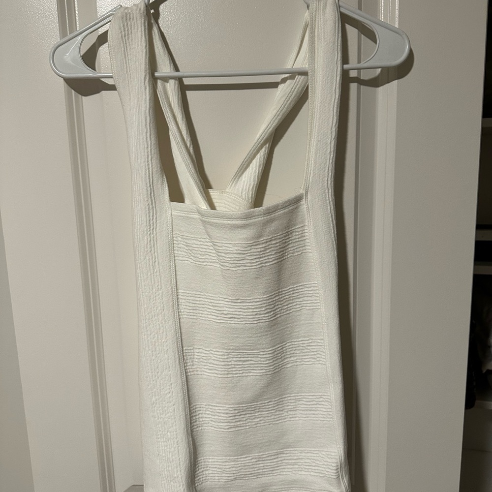 Maeve Ivory Textured Tank Top